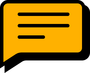 Speech bubble yellow